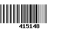 Código de Barras 415148