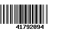 Código de Barras 41792094