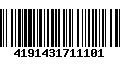 Código de Barras 4191431711101