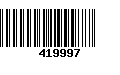 Código de Barras 419997