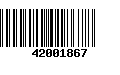 Código de Barras 42001867