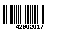 Código de Barras 42002017