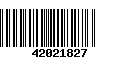 Código de Barras 42021827