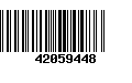 Código de Barras 42059448