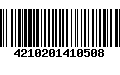 Código de Barras 4210201410508