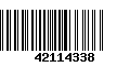 Código de Barras 42114338