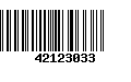 Código de Barras 42123033