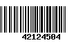 Código de Barras 42124504