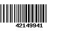 Código de Barras 42149941