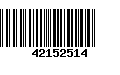 Código de Barras 42152514