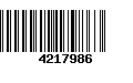 Código de Barras 4217986