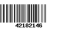 Código de Barras 42182146