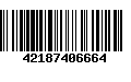 Código de Barras 42187406664