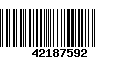 Código de Barras 42187592