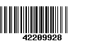 Código de Barras 42209928