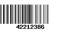 Código de Barras 42212386