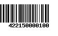 Código de Barras 422150000100