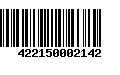 Código de Barras 422150002142