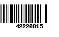 Código de Barras 42220015