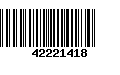 Código de Barras 42221418