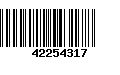 Código de Barras 42254317