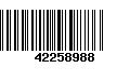 Código de Barras 42258988