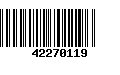 Código de Barras 42270119