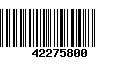 Código de Barras 42275800