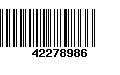 Código de Barras 42278986