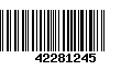 Código de Barras 42281245