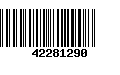 Código de Barras 42281290