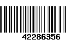 Código de Barras 42286356