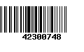 Código de Barras 42300748