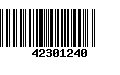 Código de Barras 42301240