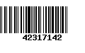 Código de Barras 42317142