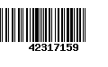 Código de Barras 42317159