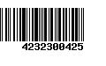 Código de Barras 4232300425