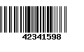 Código de Barras 42341598