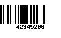 Código de Barras 42345206