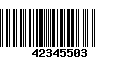 Código de Barras 42345503