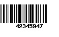 Código de Barras 42345947