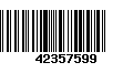 Código de Barras 42357599