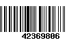 Código de Barras 42369806