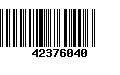 Código de Barras 42376040