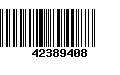 Código de Barras 42389408