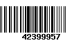 Código de Barras 42399957