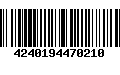 Código de Barras 4240194470210