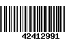 Código de Barras 42412991