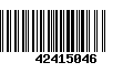 Código de Barras 42415046