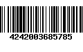 Código de Barras 4242003685785